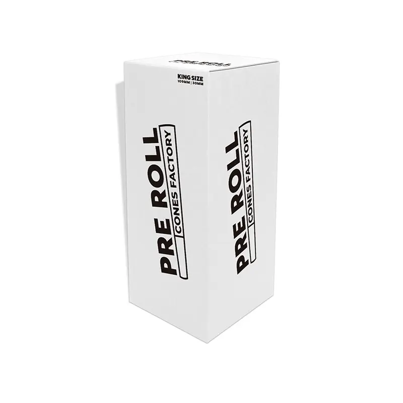 Pre Rolled Cones Printing On 30mm Foil In Tower Box Packaging (900 Count)