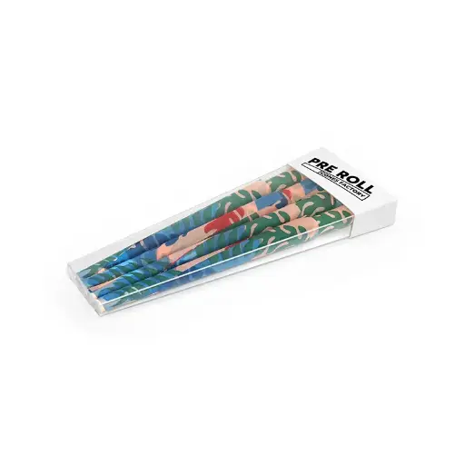 [PRCF-24] Pre Rolled Cones Printing On Papers In Acetate Box Packaging (8 Count)
